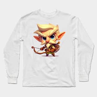 Elf Ranger Illustration Long Sleeve T-Shirt